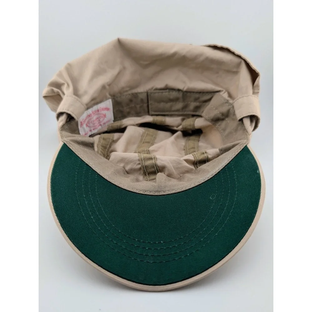Vintage Filson Fishing Long Brim Hat Cap Made In USA Safari Sun Flap Beige